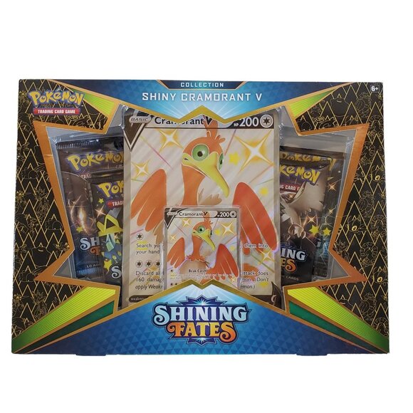 Pokémon TCG Shining Fates Collection Shiny Cramorant V Box Epic Battles - Picture 1 of 4